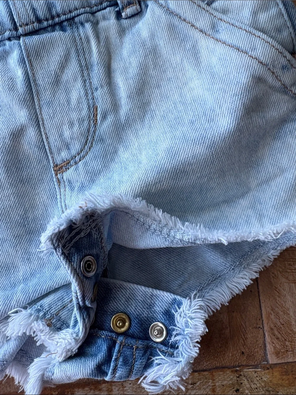 Baby Gap Girls Denim Overall Shorts 18-24m